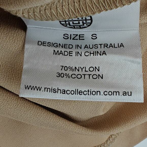 Misha Collection Rosie Lace Overlay Sheath Dress Size Small Ivory & Nude Stretch - Picture 13 of 14